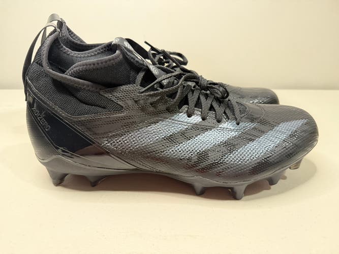 Size 13 Mens Adidas Adizero Impact Black Football Cleats Shoes