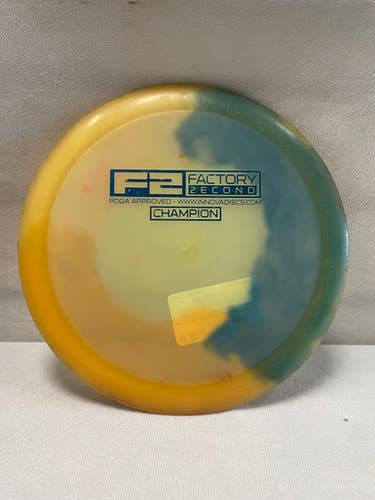 Used Innova CHAMPION F2 DRIVER Disc Golf Driver Yellow 11490-S000264562