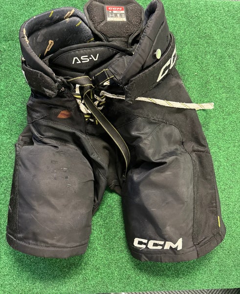 Black CCM Tacks AS-V Hockey Pants (Used) | Junior Large
