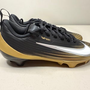 Size 8.5 Men’s Nike Vapor Speed 3 Football Shoes Cleats Black Gold