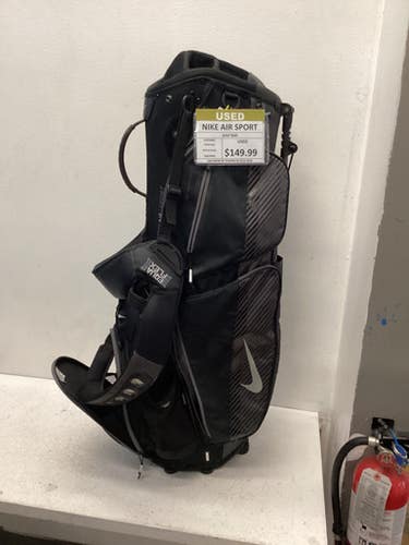 Used Nike AIR SPORT Mens Stand Bag Black 11443-S000196839