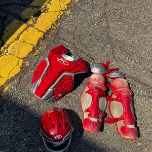 Youth Rawlings Velo 2.0 Catcher's Set (Used)