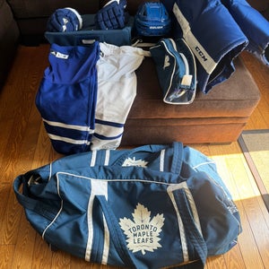 Hockey equipment From Leafs Locker Room