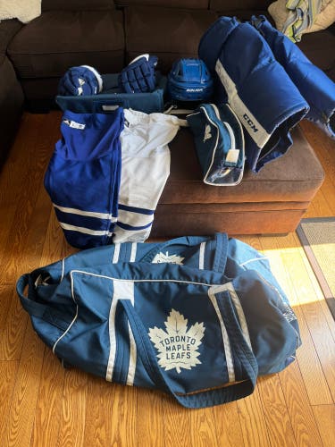 Hockey equipment From Leafs Locker Room