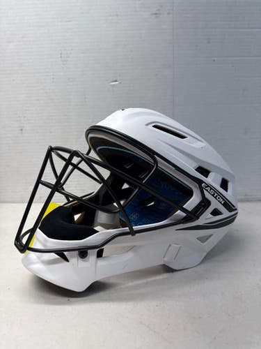 Used Easton JENN SCHRO VERY BEST MASK Catchers Helmet w/Mask White And Black M/L 11835-S000197362