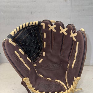 Used Rawlings RBG36BC BB/SB Glove RH Throw Brown 12 1/2" 11835-S000197317