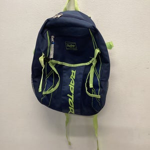 Used Rawlings RAPTOR BB/SB Player Backpack Navy Blue 11443-S000196134