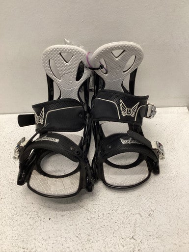 Used Burton F5 Mens Binding Only Black And White XS 11443-S000196124