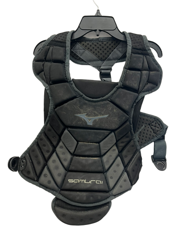 Used Mizuno SAMURAI ADULT Catchers Chest Protector Black Adult 11692-S000139626