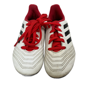 Used Adidas PREDATOR 18.4 Soccer Cleats White Youth 10.5 11692-S000139638