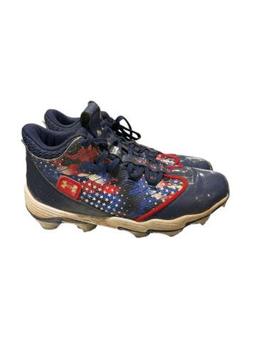 Used Under Armour BB CLEAT BB/SB Cleats Navy Blue Junior 04.5 11834-S000038643
