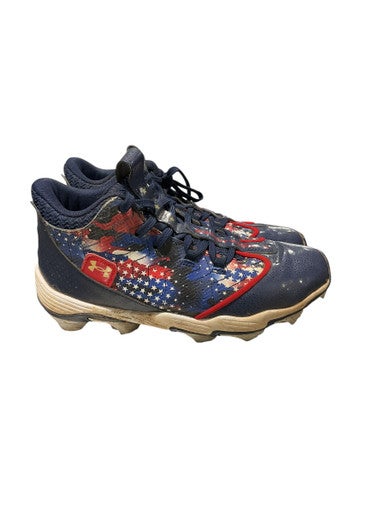 Used Under Armour BB CLEAT BB/SB Cleats Navy Blue Junior 04.5 11834-S000038643