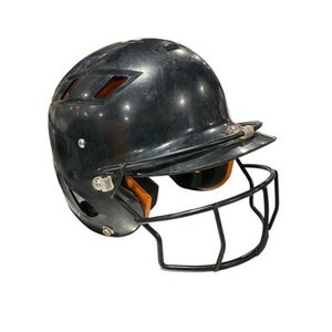 Used Schutt SCHUTT SB HELMET BLK Batting Helmet w/Mask Black MD 11834-S000038681