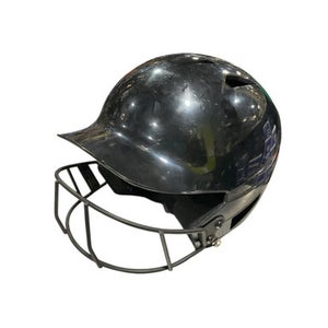 Used Champro BLK HELMET W/ MASK Batting Helmet w/Mask Black One Size 11834-S000038744