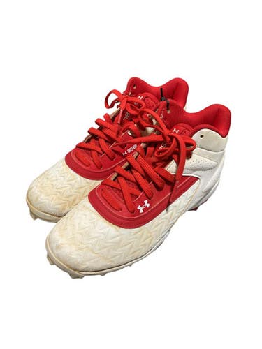 Used Under Armour UA BSBL BB/SB Cleats Red Junior 02.5 11834-S000038750
