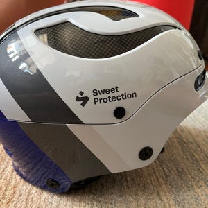 M/L Sweet Protection Trooper SL MIPS Slalom Helmet Gray/Blue