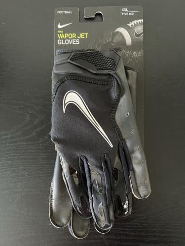 Nike Vapor Jet Wide Receiver Gloves Black Men's Size 2XL CZ8154-091
