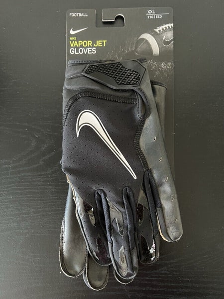 Nike Vapor Jet Wide Receiver Gloves Black Men's Size 2XL CZ8154-091
