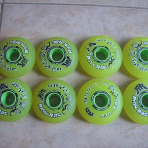 Eight (8) Rink Rats Trickster XXXＧrip Roller/Inline Hockey Skates Wheels Hi-Lo 76-80MM