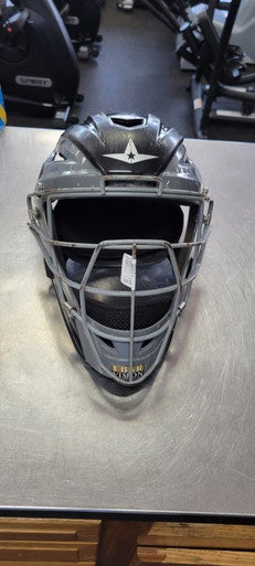 Used All-Star MVP2500-1 7-7 1/2 Catchers Helmet w/Mask Black One Size 11497-S000151003
