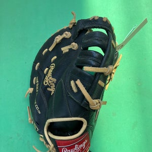 Black Rawlings Highlight Series RH First Base Baseball Glove 11.5" (Used)