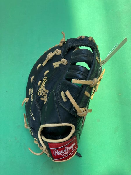 Black Rawlings Highlight Series RH First Base Baseball Glove 11.5" (Used)