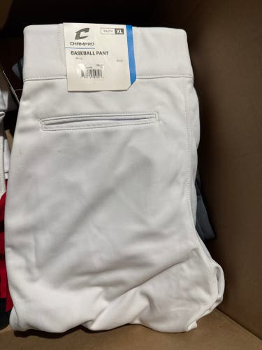 White Men's Youth XL Champro Game Pants (New)