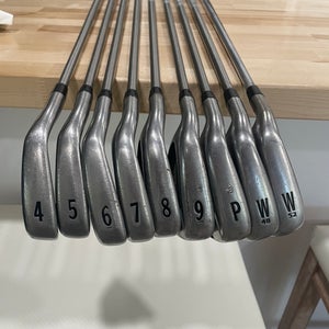 Titleist 714 AP1 Left Hand Iron Set (4-PW + 48° & 52°) Wedges Graphite/Steel Shaft, Newer Grips