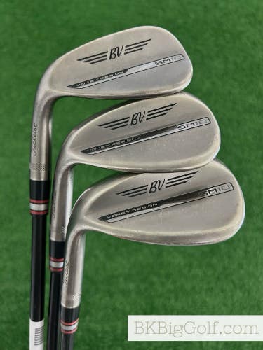 LH Titleist Vokey SM10 Nickel 3 Wedge Set (50, 54, & 60 Degrees)