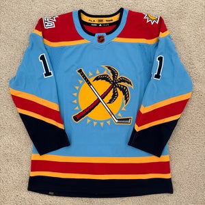 (Size 52) Adidas Florida Panthers #11 Huberdeau Reverse Retro 2.0 Hockey Jersey Men's Large
