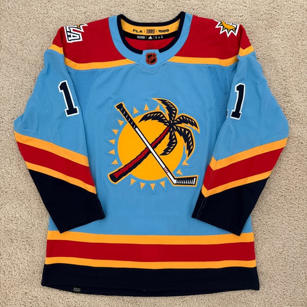 (Size 52) Adidas Florida Panthers #11 Huberdeau Reverse Retro 2.0 Hockey Jersey Men's Large