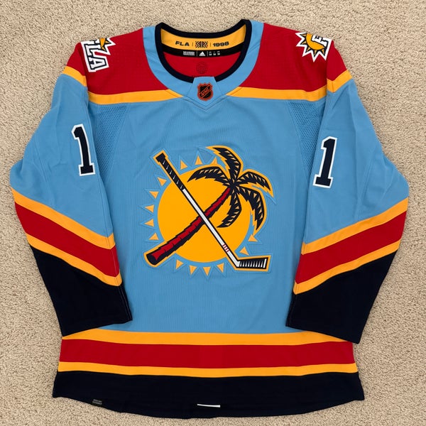 (Size 54) Adidas Florida Panthers #11 Huberdeau Reverse Retro 2.0 Hockey Jersey Men's Large