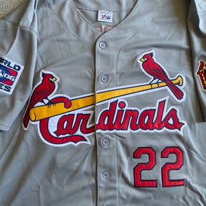 St Louis Cardinals DAVID ECKSTEIN 2006 World Series Baseball Jersey Large