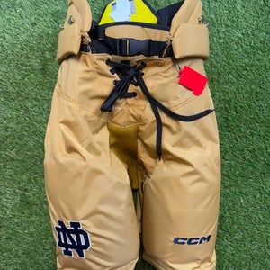 Large Senior CCM HPTKXP Gold Hockey Pants Pro Stock (New-Norte Dame)