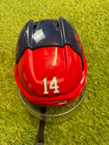 Medium CCM Super Tacks X Helmet Pro Stock (Used-Oshawa Generals)