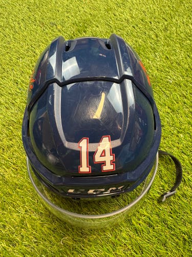 Navy-Medium CCM Super Tacks X Helmet Pro Stock (Used)
