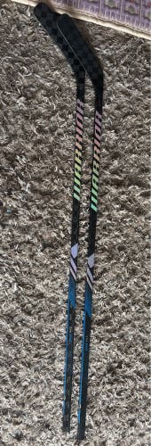 2 Pack, Senior Warrior Alpha LX2 PRO Left Hand Hockey Stick P88M (New)