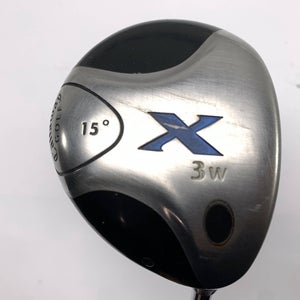 Callaway X 3 Fairway Wood 15* Uniflex Steel Mens RH Oversize Grip