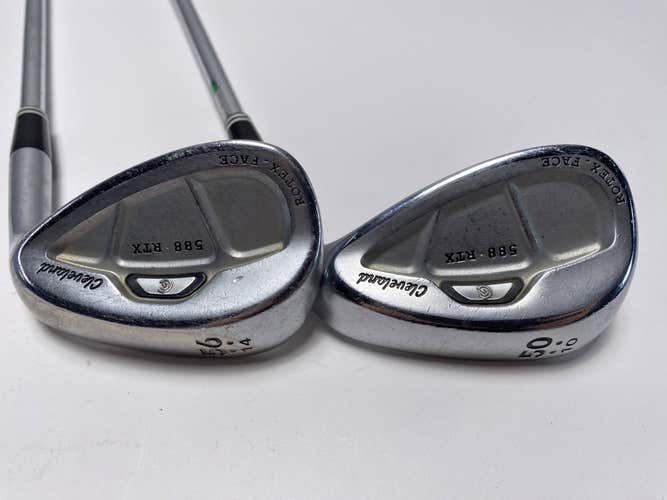 Cleveland 588 RTX Satin Chrome Wedge Set 50* 10 | 56* 14 True Temper DG Mens RH
