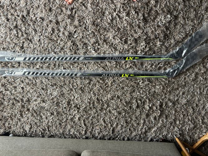 2 Pack, Senior Warrior Alpha LX Pro Left Hand Hockey Stick P88M Pro Stock (New)