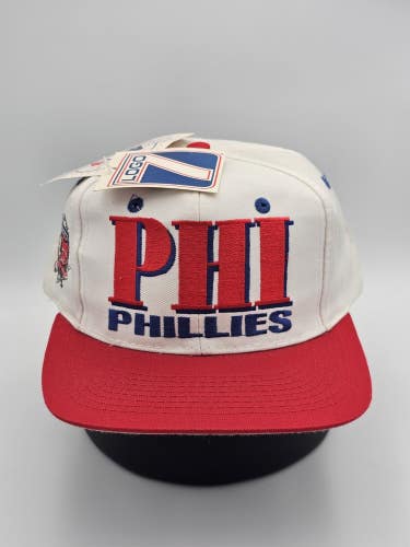 NEW Vintage Philadelphia Phillies Logo 7 Spellout MLB Sports Cap SnapBack Hat