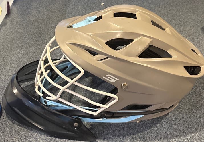 Cascade S Helmet: Matte Gray/Powder Blue