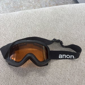 Orange anon ski goggles