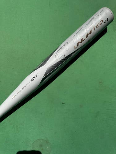 White 2023 Easton Ghost Unlimited Composite Bat (-11) Composite 19 oz 31" (Used)