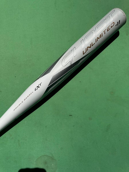 White 2023 Easton Ghost Unlimited Composite Bat (-11) Composite 19 oz 31" (Used)