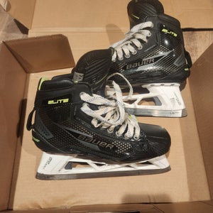 Bauer Elite Hockey Goalie Skates Regular Width 7.5 (Used)