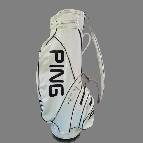 Ping VINTAGE Vinyl Golf Staff Cart Bag - 4 Way Top
