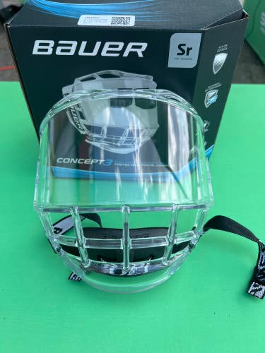Senior Bauer Concept 3 Full Shield Cages, Visors & Shields (Used)