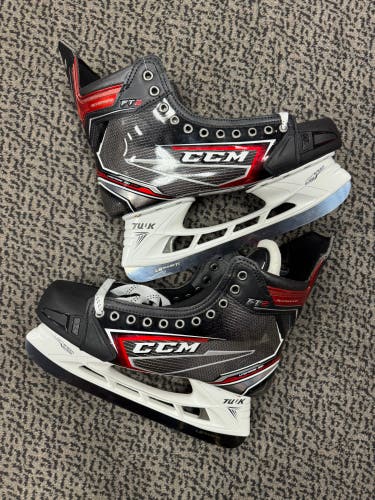 CCM Jetspeed FT2 size 11.5 Pro Stock skate with Bauer Edge holder/LS Pulse Blades