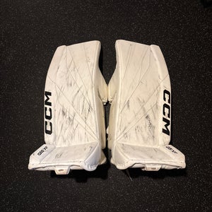 34"  2024 CCM Axis XF Goalie Leg Pads Pro Stock (Used)